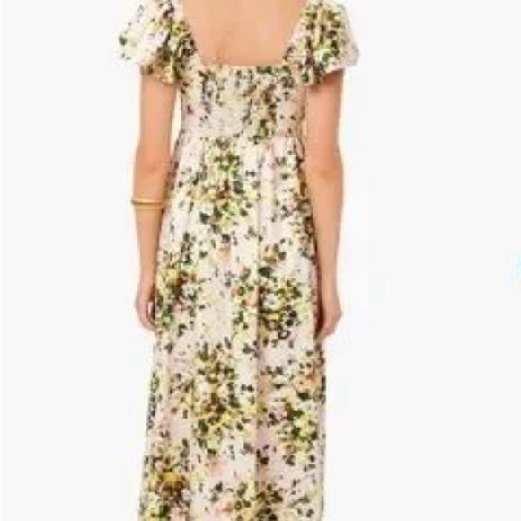Tuckernuck Cecily Dress in Blush Meadow Floral Midi Dress Size Small - Picture 2 of 5